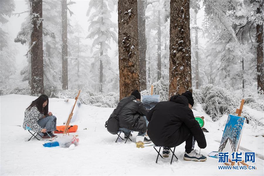 （社會）（1）暢游冰雪瓦屋山